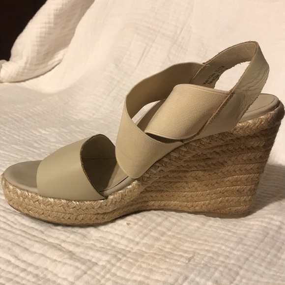 Tan Wedge Sandals - Picture 2 of 4